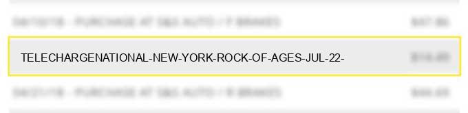 telecharge/national new york rock of ages jul 22 (