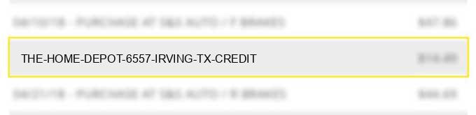 the home depot 6557 irving tx credit