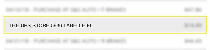 the ups store #5936 labelle fl