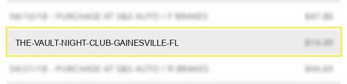 the vault night club gainesville fl