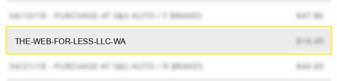 the web for less llc wa