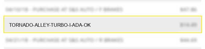 tornado alley turbo, i ada ok