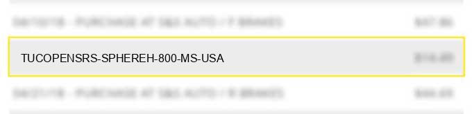 tuc*opensrs-sphereh 800- ms usa