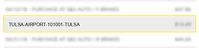 tulsa airport 101001 tulsa