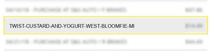 twist custard and yogurt west bloomfie mi