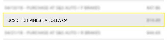 ucsd hdh pines la jolla ca
