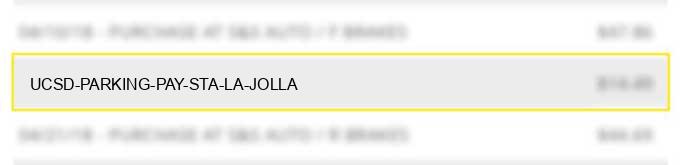 ucsd parking pay sta la jolla