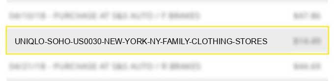 uniqlo soho us0030 new york ny family clothing stores