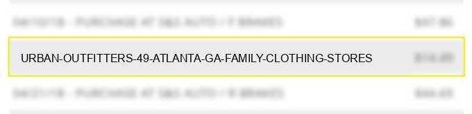 urban outfitters #49 atlanta ga family clothing stores