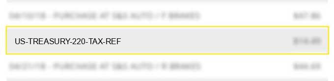 us treasury 220 tax ref