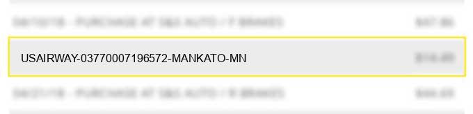 usairway 03770007196572 mankato, mn