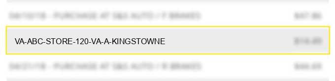 va abc store #120 va a kingstowne