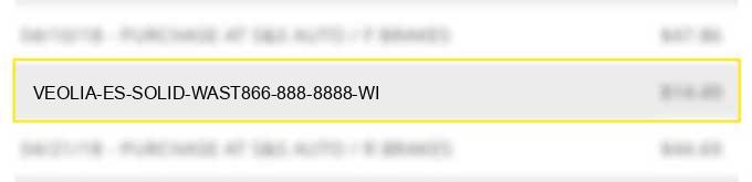 veolia es solid wast866-888-8888 wi