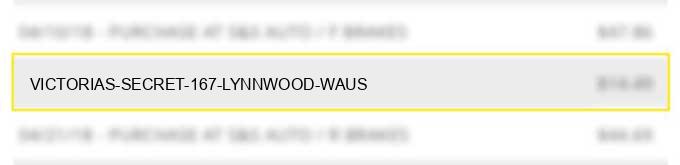 victoria's secret #167 lynnwood waus