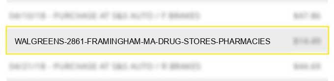 walgreens #2861 framingham ma drug stores pharmacies