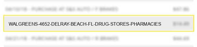 walgreens #4652 delray beach fl drug stores pharmacies