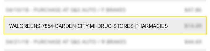 walgreens #7854 garden city mi drug stores pharmacies