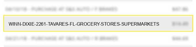 winn dixie #2261 tavares fl grocery stores supermarkets
