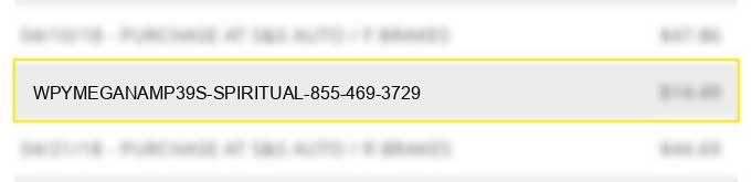 wpy*meganamp39s spiritual 855-469-3729