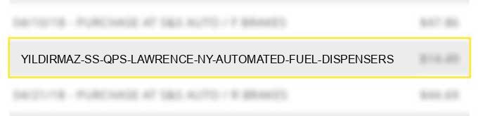 yildirmaz s/s qps lawrence ny automated fuel dispensers